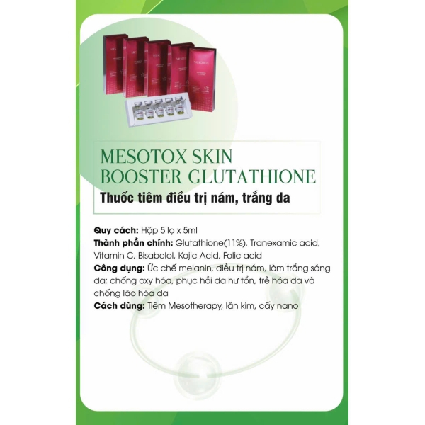MESOTOX SKIN BOOSTER GLUTATHIONE