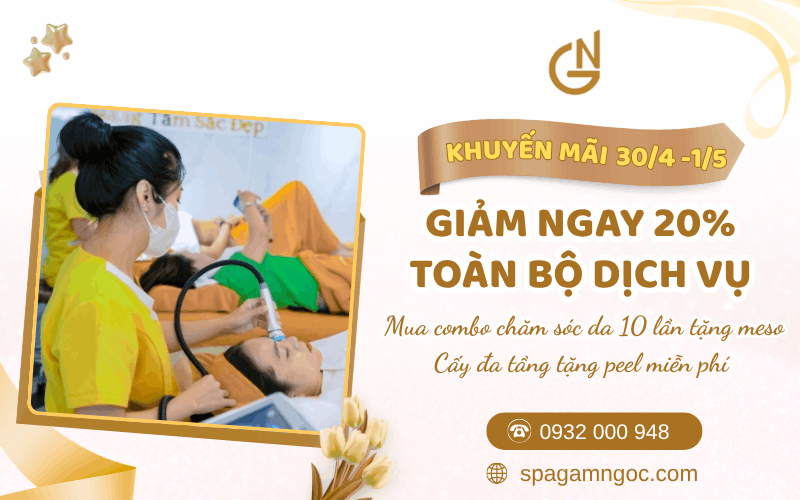 Khuyến mãi làm đẹp 30/4 -1/5